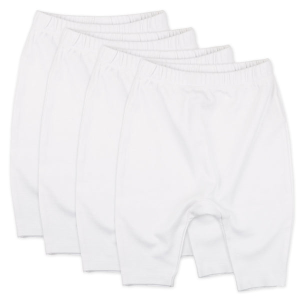 4-Pack Honestly Pure Organic Cotton Harem Pants, Bright White