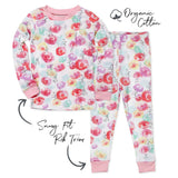 2-Piece Organic Cotton Pajama, Rose Blossom