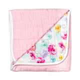 Organic Cotton Hand-Quilted Blanket, Rose Blossom