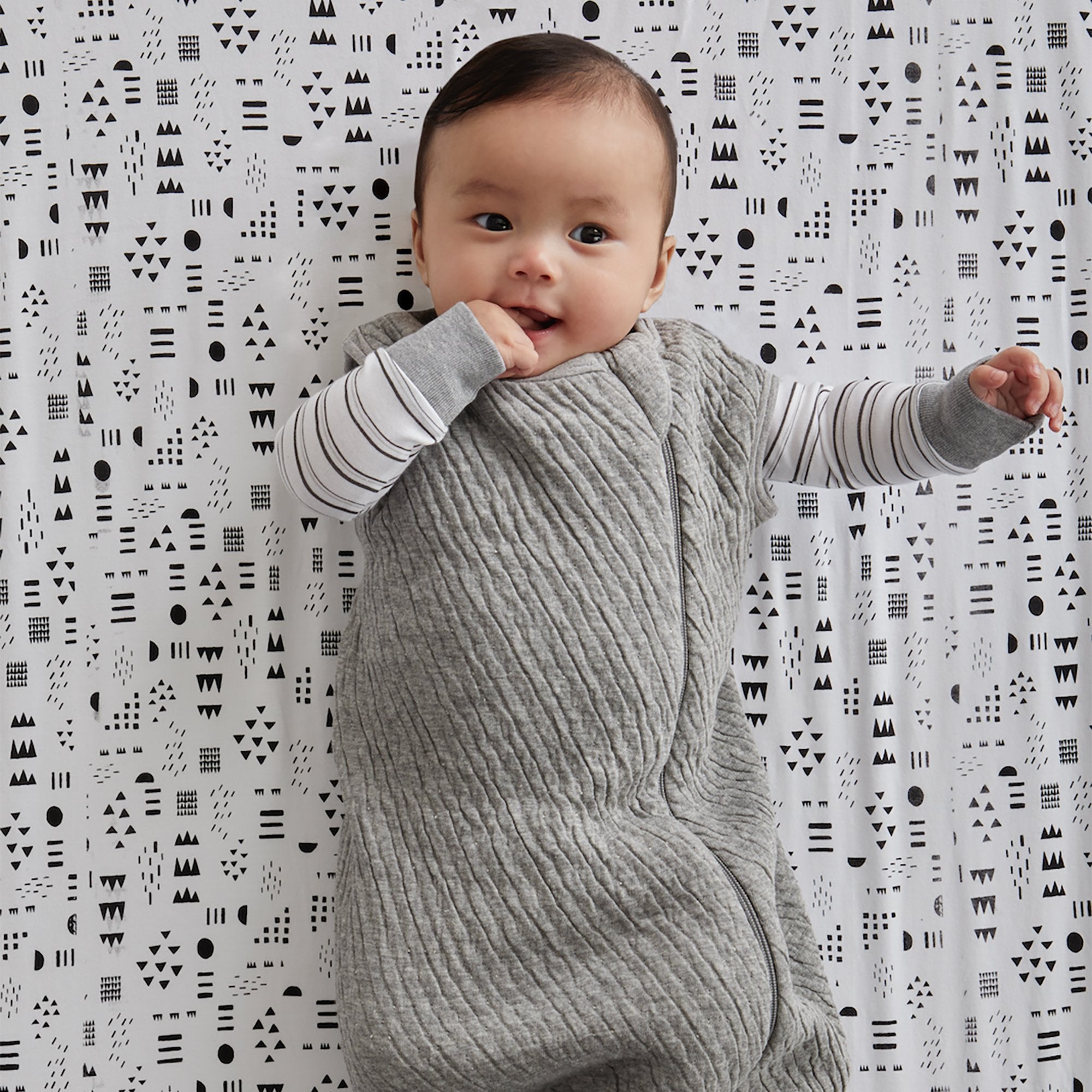 HonestBaby Matelasse Kimono Coverall Organic Cotton For Infant Unisex