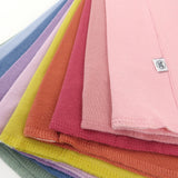 10-Pack Organic Cotton Knit Tri-fold Burp Cloths, Rainbow Pink Gems