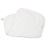 5-Pack Organic Cotton Multi-layer Woven Burp Cloths, Bright White