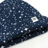 5-Pack Organic Cotton Beanie Hats, Twinkle Star Navy