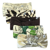 5-Pack Organic Cotton Knotted Headbands, Wild Thang Too