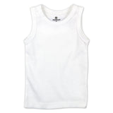 10-Pack Organic Cotton Sleeveless Muscle T-Shirts, Bright White