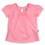 10-Pack Organic Cotton Puff Sleeve T-Shirts, Rainbow Pinks