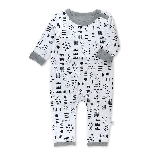 Organic Cotton Reversible Coverall, Pattern Play