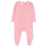 Organic Cotton Matelasse Union Suit Coverall, Pink