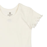 Organic Cotton Rib Short Sleeve T-Shirt, Sugar Swizzle Girl