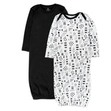 2-Pack Organic Cotton Sleeper Gowns, Pattern Play