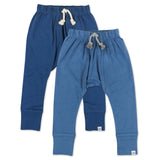 2-Pack Organic Cotton Honest Pants, Ombre Blues