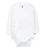 3-Pack Organic Cotton Long Sleeve Side-Snap Kimono Bodysuits, Dots + Dashes