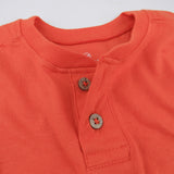 3-Piece Organic Cotton Henley, Short Sleeve T-Shirt and Sweatpant Set, Rainbow Geo Black