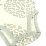 5-Pack Organic Cotton Sleeveless Bodysuits, Safari Brown