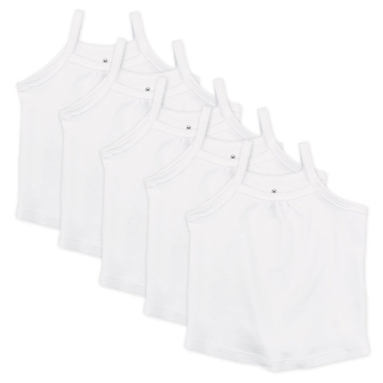 5-Pack Honestly Pure Organic Cotton Cami Tops