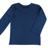 5-Pack Organic Cotton Long Sleeve T-Shirts, Ombre Blues