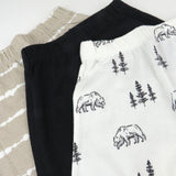 6-Piece Mix + Match Bodysuits and Pants Bundle, Bear White