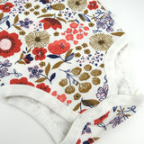 8-Piece Mix + Match Bodysuits, Pants and PJs Bundle, Copper Fields Floral Ivory