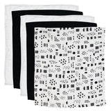 5-Pack Organic Cotton Muslin Cuddle Squares, Pattern Play