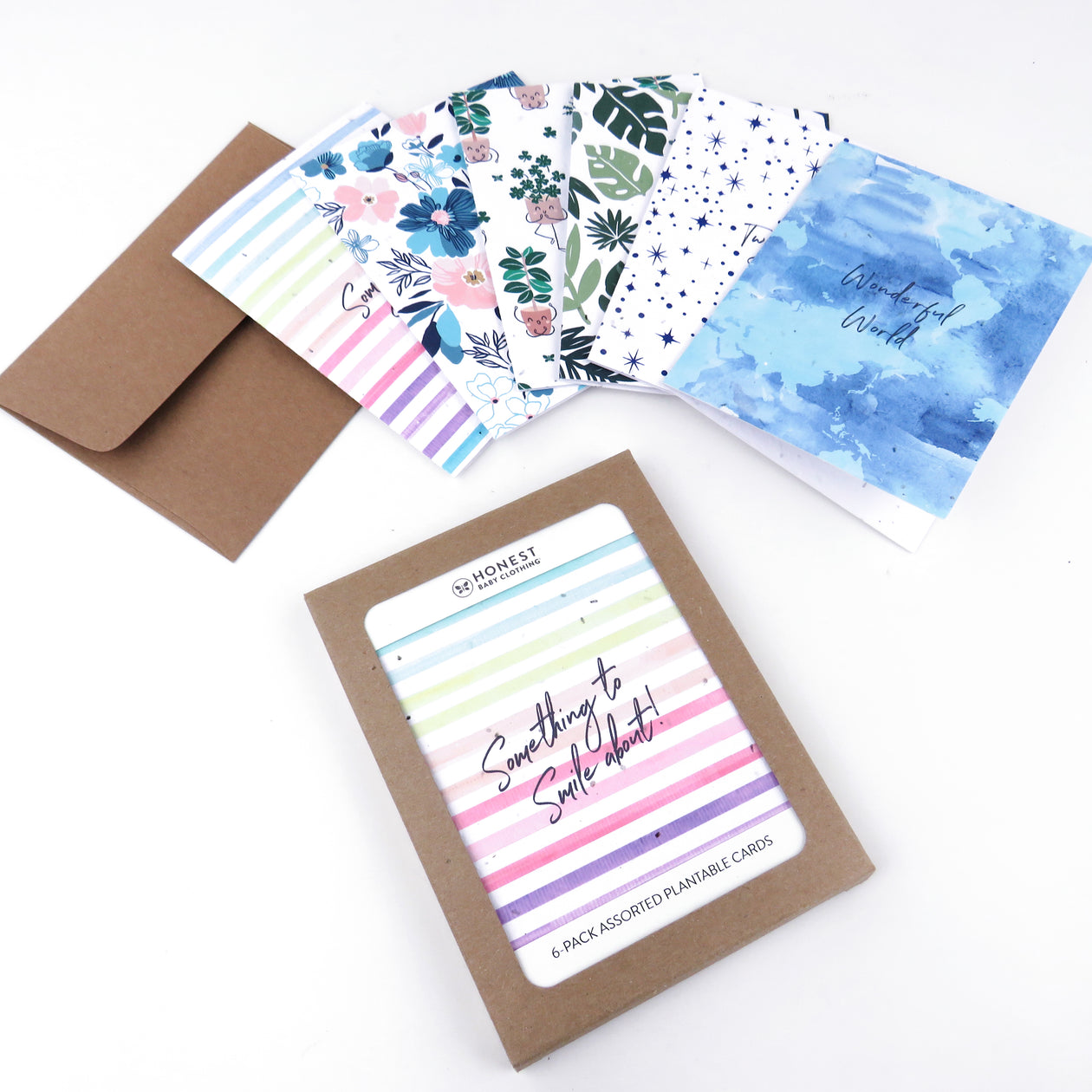 blank notecards with sample of handwoven fabric — The Cultivated