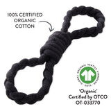 3-Pack Rope Pull Toys, Black/Gray