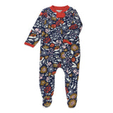 Organic Cotton Sleep & Plays, Copper Fields Floral Navy