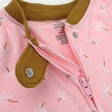 Organic Cotton Sleep & Plays, Falling Floral Pink