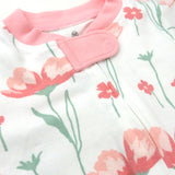 Organic Cotton Sleep & Plays, Strawberry Pink Floral