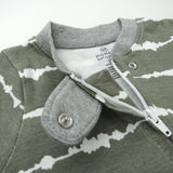 Organic Cotton Sleep & Plays, Shibori Stripe Gray
