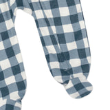 Organic Cotton Sleep & Play, Navy Blue Check
