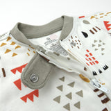 Organic Cotton Snug-Fit Footed Pajama, Multi Colored Pattern Play