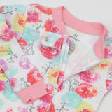 Organic Cotton Snug-Fit Footed Pajama, Rose Blossom