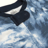 Organic Cotton Snug-Fit Footed Pajama, Tie Dye Blues