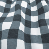 Organic Cotton Snug-Fit Footed Pajama, Navy Blue Check