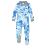 Organic Cotton Snug-Fit Footed Pajama, Watercolor World