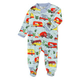 Go to slide 3, 2-Pack Organic Cotton Sleep & Plays, Happy Camper