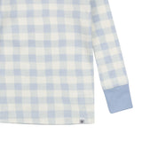 2-Piece Organic Cotton Pajama, Blue Painted Buffalo Check