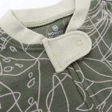 2-Pack Organic Cotton Snug-Fit Footed Pajama, Avocado Leaf
