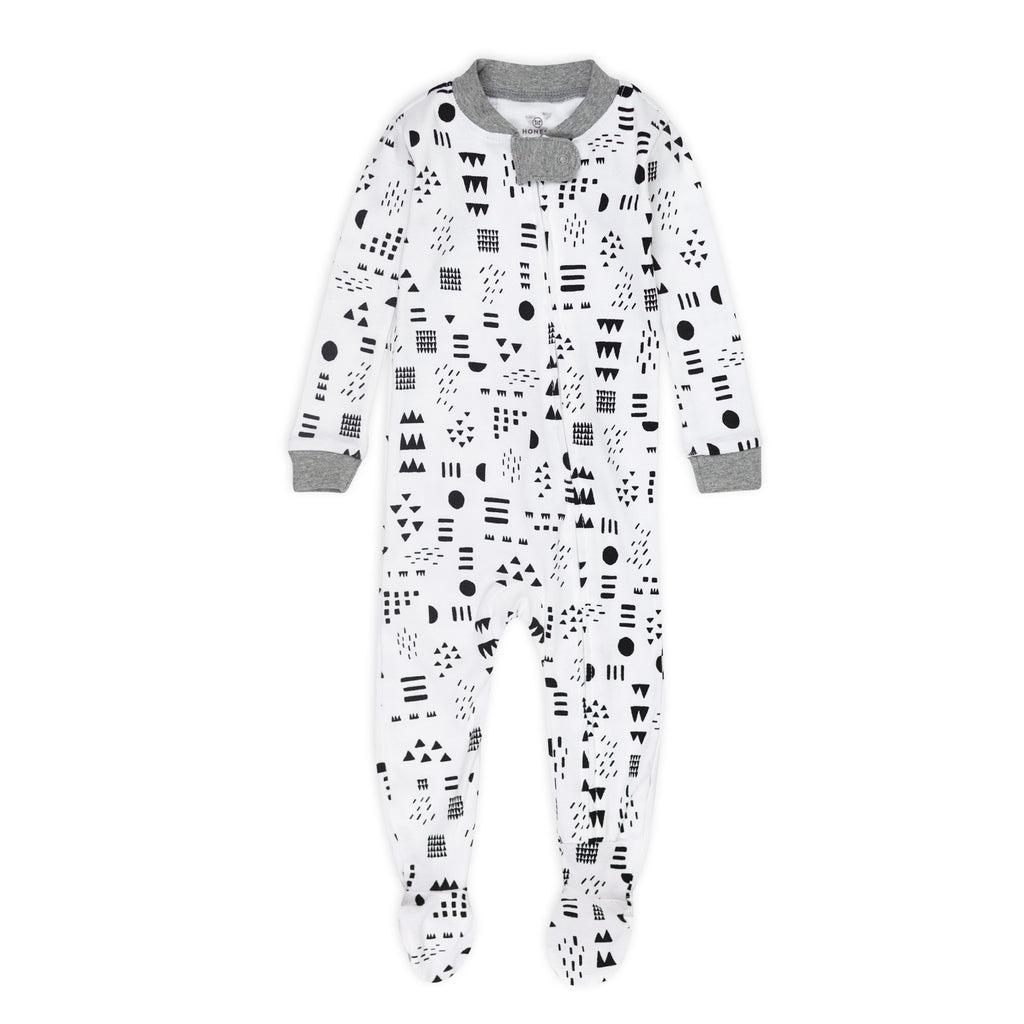 2Pack Organic Cotton SnugFit Footed Pajamas Honest Baby Clothing