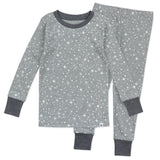 2-Piece Organic Cotton Pajamas, Twinkle Star Gray
