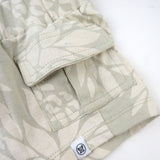 Toddler 2-Piece Organic Cotton Cargo and Pocket Short Set, Pineapple Leaf Khaki