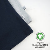 Toddler 2-Pack Organic Cotton Board Shorts, Navy