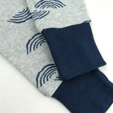 4-Piece Long Sleeve PJ Set, Shibori Stripe Navy