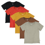 5-Pack Organic Cotton Short Sleeve T-Shirts, Graphic Nature