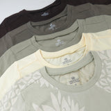 Toddler 5-Pack Organic Cotton Short Sleeve T-Shirts, Pineapple Leaf Khaki