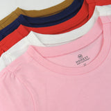 5-Pack Organic Cotton Girls' Short Sleeve T-Shirts, Copper Haze