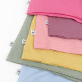 6-Pack Organic Cotton Short Sleeve Toddler Tees, Autumn Pinks