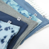 6-Pack Organic Cotton Short Sleeve Toddler Tees, Tie Dye Blues