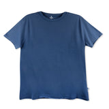 Women's Organic Cotton Crop Tee T-Shirt, Dark Denim