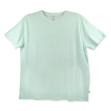 Women's Organic Cotton Crop Tee T-Shirt, Whispering Blue